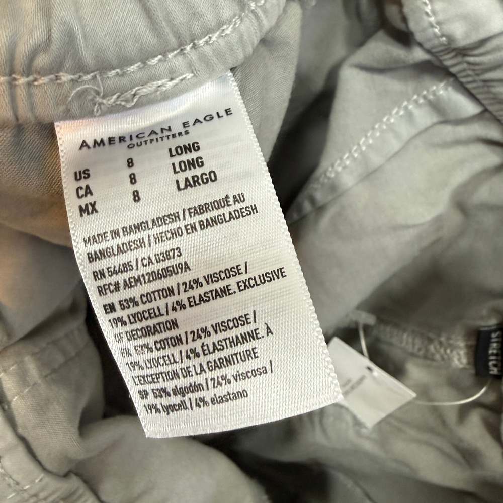 Incredibly Soft Light Gray Size 8 Long Women’s Utility Jogger Pants. - Picture 10 of 10